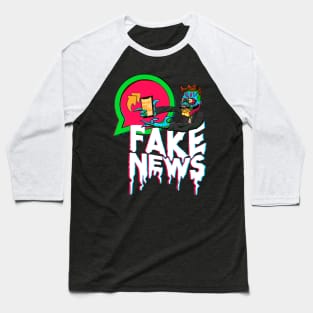 Fake News Panic Obey 3D Baseball T-Shirt